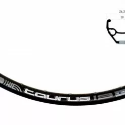 BIKE&CO RYDE Hinterrad 26 Zoll Rigida Taurus Disc Schwarz Shimano M475 8/9/10 Fach Disc Schwarz