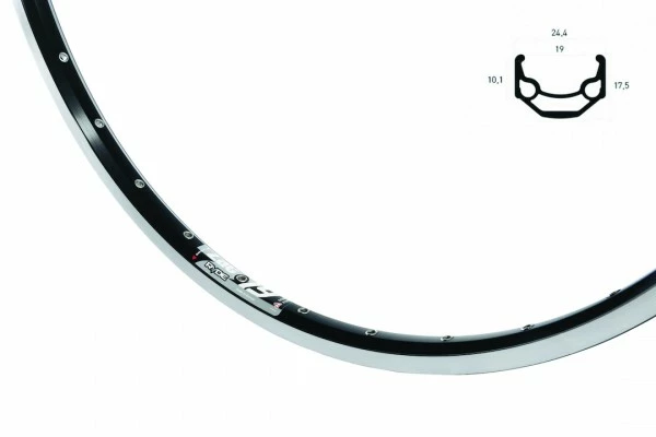 BIKE&CO RYDE Hinterrad 28" Rigida ZAC 19 Schwarz 28" Alu Schraubkranz 7/8 Fach 1 BIKE&CO RYDE Hinterrad 28" Rigida ZAC 19 Schwarz 28" Alu Schraubkranz 7/8 Fach