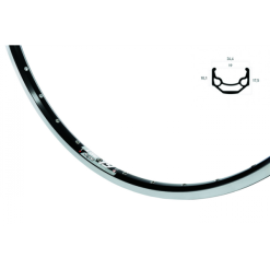 RYDE Hinterrad 28 Zoll Rigida ZAC 19 Schwarz Shim Deore M610 8/9/10-fach