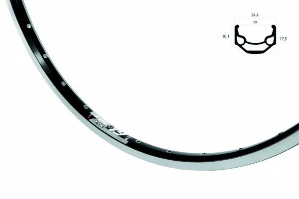 BIKE&CO RYDE Vorderrad 26 Zoll Rigida ZAC 19 Schwarz Shimano TX80 1 BIKE&CO RYDE Vorderrad 26 Zoll Rigida ZAC 19 Schwarz Shimano TX80