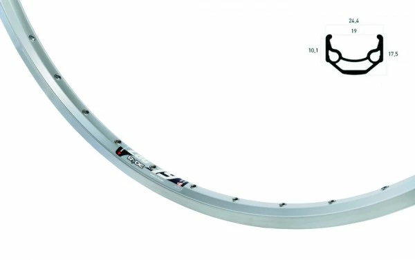 BIKE&CO RYDE Vorderrad 26 Zoll Rigida ZAC 19 Silber Deore M610 Silber 1 BIKE&CO RYDE Vorderrad 26 Zoll Rigida ZAC 19 Silber Deore M610 Silber