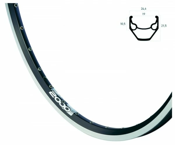 BIKE&CO RYDE Vorderrad 28" Rigida ZAC 2000 Mit ND Schwarz 28" Nabendy. DH3N31ALQR 1 BIKE&CO RYDE Vorderrad 28" Rigida ZAC 2000 Mit ND Schwarz 28" Nabendy. DH3N31ALQR