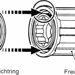 Shimano Freilaufkörper - Zahnkranzkörper 8-9 Gang FH-M595