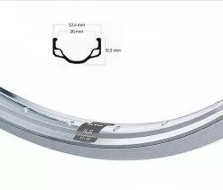 BIKE&CO Vorderrad 28 X 1 1/2, 22 X 635 Aluminium Westwood-Profil Mit Shimano Nabendynamo