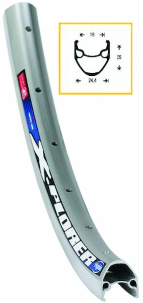 BIKE&CO Vorderrad 28 Zoll - Hohlkammerfelge Silber 1 BIKE&CO Vorderrad 28 Zoll - Hohlkammerfelge Silber